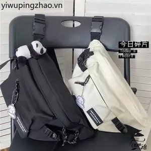 Ins Nhật Bản Bông Tai Kẹp Dụng Cụ Túi Đeo Ngực Chức Năng Nữ Nam Dạo Phố ulzzang Sinh Viên Xe Đạp Ngang Dung Tích Lớn