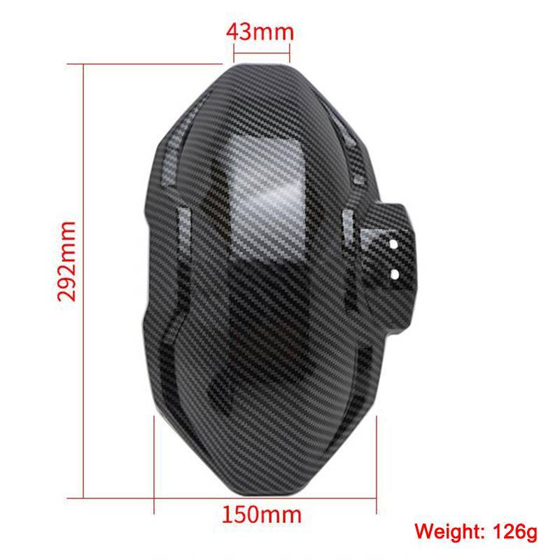 Newsmallbrains Xe Máy Chắn Bùn Kết Cấu Sợi Carbon Chắn Bùn Xe Điện Chắn Bùn Đa Năng Sợi Carbon NSB