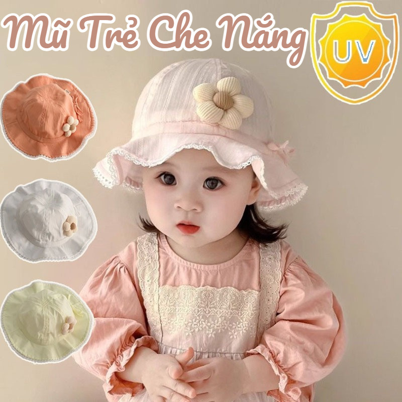 Mũ Tai Bèo Tiểu Thư Xinh Xắn,Chống Nắng Thiết Kế Thoáng Khí,Nhiều Màu Sắc để Lựa Chọn,cho Bé Gái 1-3 Tuổi Cực Xinh