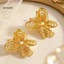 Một thế giới| Xoắn Ốc Bướm Đinh 1 Nhẹ Rỗng Xoắn Ốc Bướm Thả Bông Tai Chống Trơn Trượt Phụ Kiện Trang Sức Thời Trang Cho Nữ Thanh Lịch Và Thoải Mái Mặc Hàng Ngày