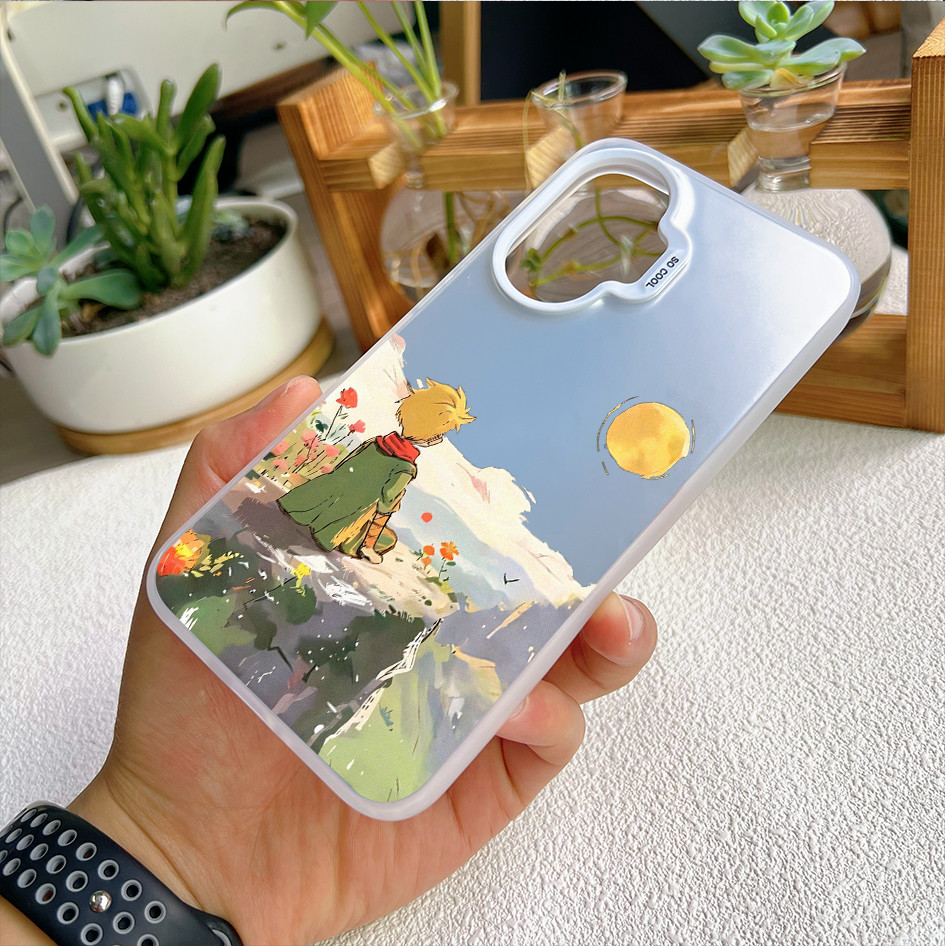 Dành Cho Redmi Turbo 5 Max / Turbo 4 Pro / POCO X8 Pro X7 X6 F8 F7 Hoàng Tử Bé Và Hoa Hồng Cứng Lưng Mềm Vỏ Điện Thoại / Note 15 Pro Mi 15T 14T K90 Pro Redmi Chống Sốc