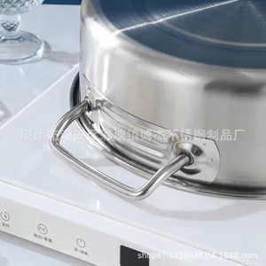Giá Thương Mại 03 Kiểu 04 Phong Cách Thép Không Gỉ Dày Lẩu Cảm Ứng Nồi Súp Thùng Súp Nồi Bên Bếp Khách Sạn CNUI