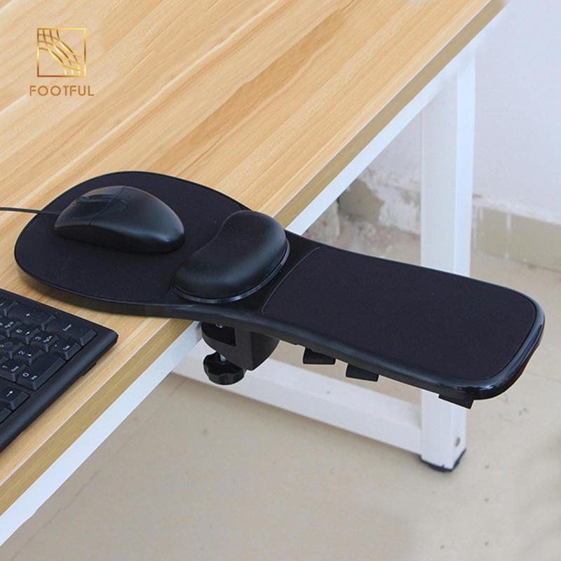 Máy tính Arm Rest Mouse Pad Tay vịn Khay nền tảng gắn vào bàn / ghế