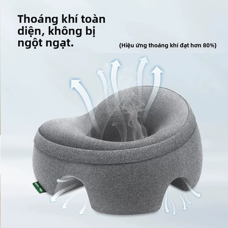 Gối úp mặt,Gối massage bằng bọt nhớ (thế hệ thứ ba), thoáng khí hơn, thiết kế công thái học