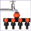 Bộ chia vòi 4 chiều Bộ chia vòi Spigot 4 chiều Điều khiển độc lập Đầu nối vòi Tưới nguồn cung cấp cho RV mueadsyvn