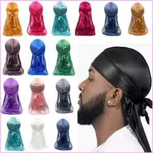 Cinna Đuôi Dài Nam - Mũ Durag Mềm Mại từ Polyester, Phù Hợp Mọi Ngày