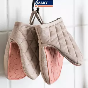 MAKY Silicone Chống bỏng Găng Tay Lò Nướng Găng Tay Nồi Nhà Bếp Găng Tay Silicon Khay Bát Đựng Nướng Lò Găng Tay Kẹp Tay VN
