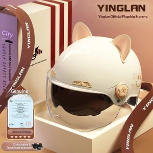 QMP Cáp Trại 3C Được Chứng Nhận Xe Điện Mũ Bảo Hiểm Nữ Bốn Mùa Đa Năng Mũ Bảo Hiểm Mùa Hè Chống Nắng Xe Máy Mùa Hè Nửa Mũ Bảo Hiểm Siêu Nhẹ