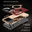 Sang Trọng Da Trơn Xoay Kim Loại Từ Tính Giá Đỡ Dành Cho iPhone 17 Pro Max 16 15 14 17Air Vỏ Bảo Vệ Camera Có Chân Đế