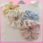 MYPANDA Scrunchie Vintage Màu Trơn Đường Sọc, Co Giãn Tốt, Phụ Kiện Tóc Ngọt Ngào Cho Nữ và Bé Gái.
