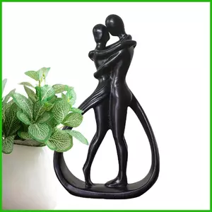 Cặp Đôi Điêu Khắc Cặp Đôi Nụ Hôn Điêu Khắc Hiện Đại Lãng Mạn Cặp Đôi Tình Yêu Nhựa Tượng Trang Trí Đám Cưới Kỷ Niệm saixit2vn