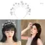 Bộ vest cô dâu với trang sức tiara đá nhân tạo thiết kế hình ngôi sao, mũ trang sức tiara cho ngày cưới