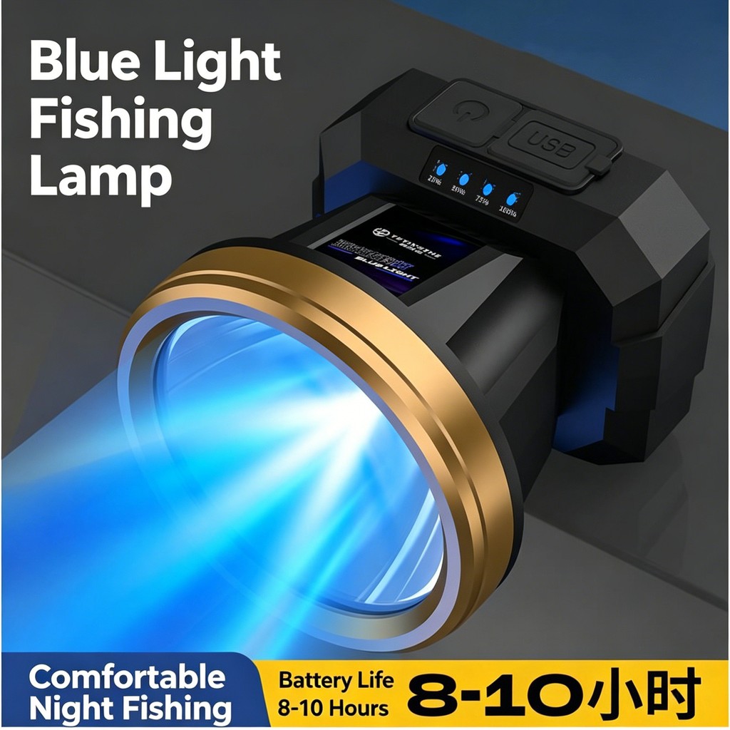 Đèn Pin Câu Cá Ban Đêm QS3 - Ánh Sáng Laser Chuyên Dụ Cá