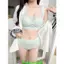 Đồ lót Không có vòng thép Ice Silk Liền mạch Push-Up Bộ áo ngực cốc cố định