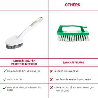 Bàn chải nhà tắm, cọ bồn rửa mặt, chổi nhà vệ sinh