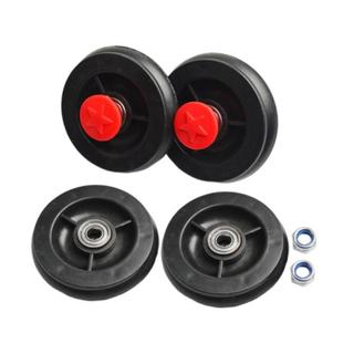 4 bộ bánh xe xoắn cho ô tô trẻ em, phù hợp với sàn gỗ cứng và thảm, gồm bánh trước và sau