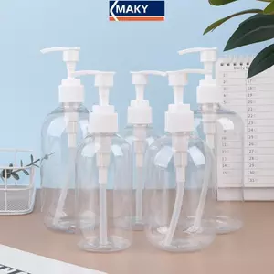 MAKY 200-500ml Di Động Máy Bơm Rỗng Chai Xi Lanh Dầu Gội Lotion Bền Có Thể Đổ Lại Hộp Đựng Cho Xà Phòng Lỏng VN