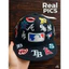 Mũ Snapback MLB 59Fifth màu đen, logo đội toàn bộ, dành cho fan NFL và NBA