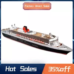 Mô hình tàu chi tiết 1: 400 Máy hấp tỷ lệ RMS Queen 2 Liner Bộ giấy chưa lắp ráp Papercraft