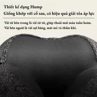 Áo Gối Cổ Hình Chữ U Mềm Mại Cotton Du Lịch Hỗ Trợ Ngủ Máy Bay Tàu Còn Lại Đệm
