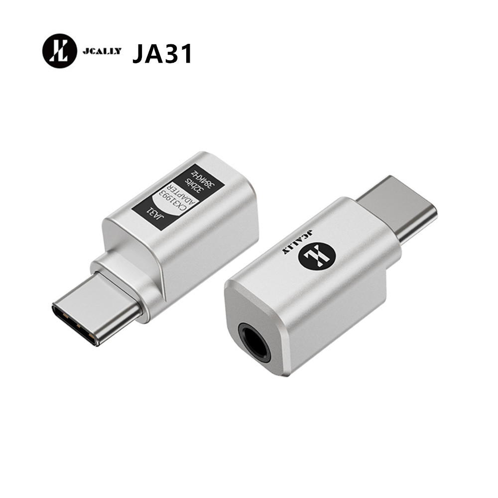 JCALLY JA31 Âm Thanh Kỹ Thuật Số USB-C Sang 3.5 Mm Di Động Mini Adapter DAC CX3193 Điện Thoại Tai Nghe Adapter DAC