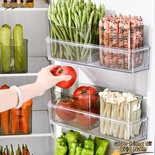 [Vận chuyển nhanh] Giá sắp xếp tủ lạnh CORESSPACE, Hộp lưu trữ tủ lạnh có thể xếp chồng lên nhau dày, Hộp lưu trữ thực phẩm đa chức năng tiết kiệm không gian dung tích lớn Hộp sắp xếp nhà bếp