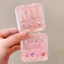 AFTEROF 12 Chiếc Trẻ Em Đeo Móng Tay, Nơ Anh Đào Hoạt Hình Bấm Móng Tay, Gel Thạch Dễ Thương Chống Thấm Nước Có Thể Tháo Rời Miếng Dán Móng Tay Dài Bé Gái Học Sinh
