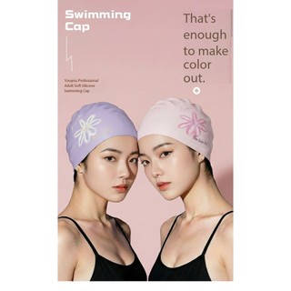 Mũ bơi silicone dành cho nữ, chống thấm nước, phù hợp tóc dài - Phong cách thời thượng cho chuyến du lịch bãi biển
