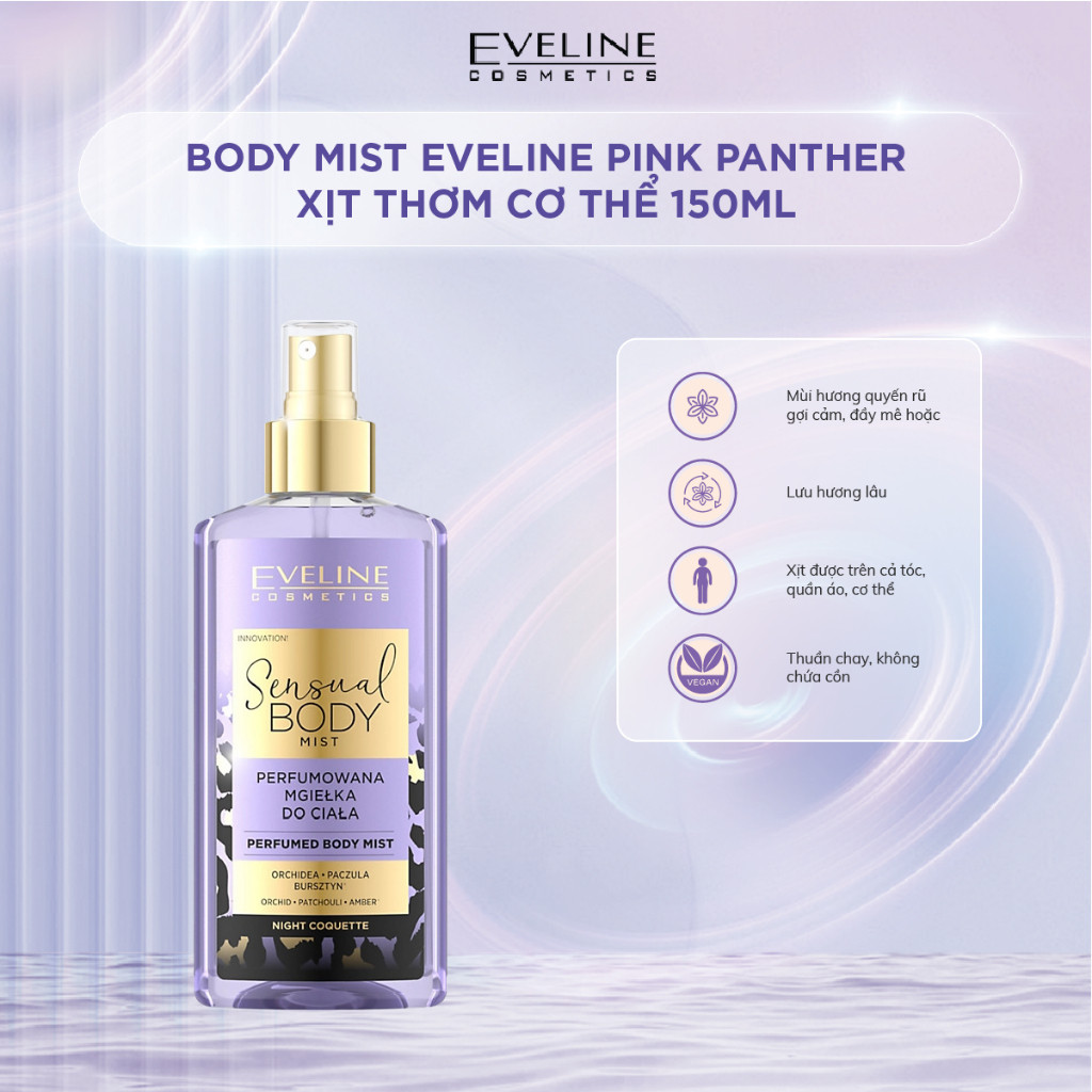 Body Mist Eveline Night Coquette xịt thơm cơ thể 150ml
