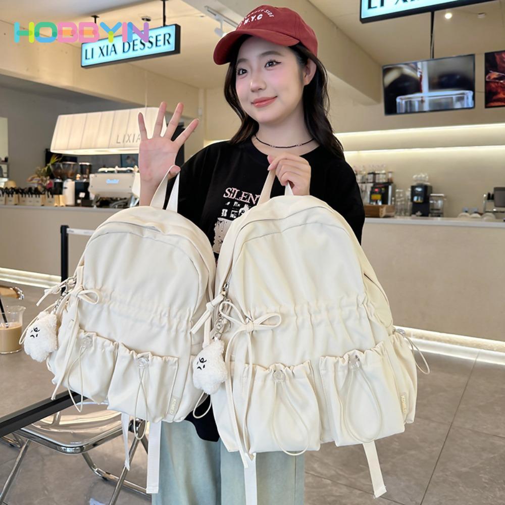 Túi đi học sinh HOBBYIN, Ba lô đi học trẻ em bằng Nylon nhẹ, 2024 Bán chạy Túi đi học dung tích lớn chống thấm nước Văn phòng trường học
