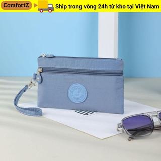 Ví đựng tiền xu COMFORTZ, Ví nữ chống nước bền bỉ, Túi đựng điện thoại di động di động chống mài mòn bằng Nylon dành cho nữ