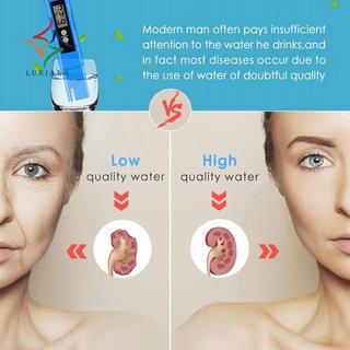 [luxiang.vn] Máy kiểm tra Ph cầm tay cho nước, Bút PH phạm vi kiểm tra 0-14 PH, Bộ dụng cụ kiểm tra nước để uống nước
