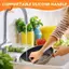 Máy làm sạch gang có tay cầm nâng cấp Bàn chải chà sàn gang bằng thép không gỉ màu đen 316 Máy chà sàn thư