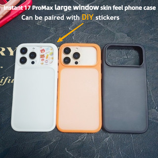 Ốp Điện Thoại Cứng Mờ Cửa Sổ Lớn Mờ Thích Hợp Cho iPhone 13 14 15 16 Pro Max Đổi Sang 17 Pro Max Có Thể Kết Hợp Với Nhãn Dán