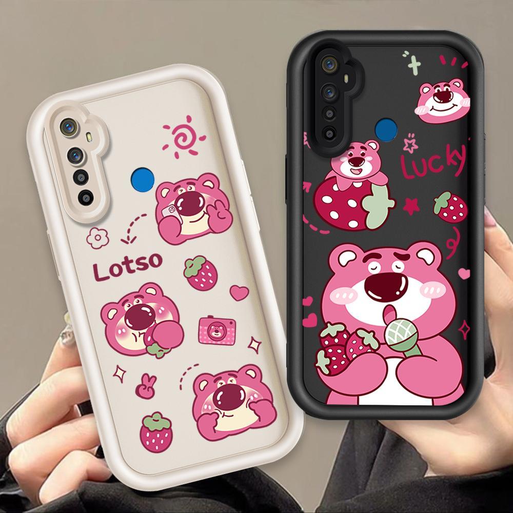 Ốp Lưng Cho Realme 5 5i 5S 6i Hoạt Hình Silicon Mềm Ốp lưng TPU Câu Chuyện Đồ Chơi Lotso Mắt Thiên Thần Ốp Lưng Chống Sốc
