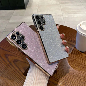 Tương thích với Samsung S25, tương thích với S24U / 24 / 25 / 23U, vỏ bảo vệ siêu, Galaxy S23, sang trọng mới, lấp lánh mịn, bảo hiểm toàn diện, chống sốc, cảm giác cao cấp, thời trang nữ,
