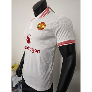 2026 – 27 Áo đấu phiên bản cầu thủ thông thường của Manchester United (Trắng) – Tùy chỉnh theo tên & số của bạn, Vải thoáng khí cao cấp, Có sẵn S – 2XL