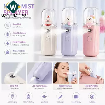 Máy phun sương mặt WAPKTY, Máy tạo độ ẩm cầm tay có thể sạc lại USB, Máy phun hương liệu cầm tay Nano Xịt phun sương dưỡng ẩm Dưỡng ẩm mùa hè