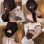 Hoa Hồng Khô Scrunchie Dây Buộc Tóc Cho Nữ Co Giãn Đuôi Ngựa Giá Đỡ Mới Phong Cách Trung Hoa Vintage Tóc Ruy Băng Boho Phụ Kiện Tóc