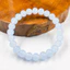 Vòng tay đá biển sâu - Hạt trắng trong suốt - Bảo vệ tâm linh Biểu tượng cao quý Unisex Luxury