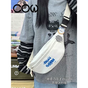 COW Phong Cách Ngực Túi Nam Nữ Sinh Viên Phù Hợp Với Nhẹ Túi Messenger Thường Ngày Đi Lại Đi Xe Đạp Túi Thắt Lưng