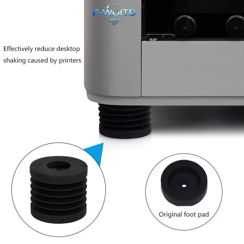 E-WOITD 4 Miếng Lót Chống Chân Cho Bambu Lab P1P / P1S X1 / X1C Máy In 3D Chống Trơn Trượt Chống Bụi Miếng Lót Chân Cao Su E-WOITD