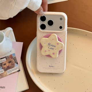 [Sheren] Ốp Điện Thoại Ngôi Sao Kẻ Sọc Nhiều Màu Sắc Thích Hợp Cho i17 16 15 14 13 12 11 pro max Vỏ Bảo Vệ Chống Sốc