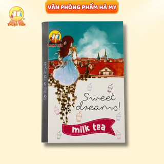 Tập Sinh Viên Thuận Tiến Milk Tea 200 Trang – Vở 4 Ô Ly Ngang, Giấy 80gsm