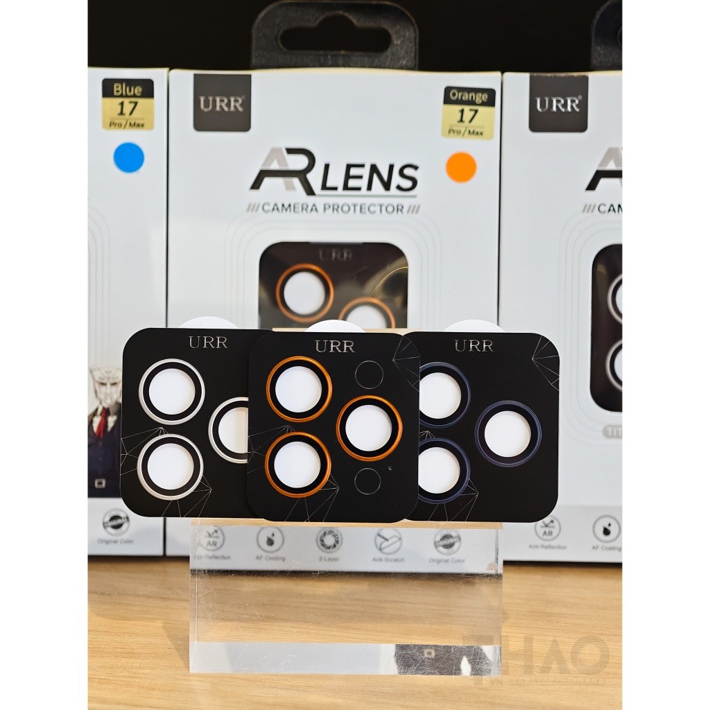 [Chính Hãng] Dán Bảo Vệ Camera URR AR Original 1 tầng Cho iPhone - Kính Cường Lực Viền Hợp Kim Nhôm CNC, Chống Lóa Flash