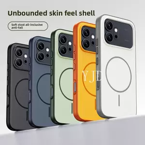 Ốp Lưng Cho Honor 600 Pro Skin Feel Không Có dấu vân tay Không Vàng Thu Hút Từ Tính Vỏ Điện Thoại Chống Rơi