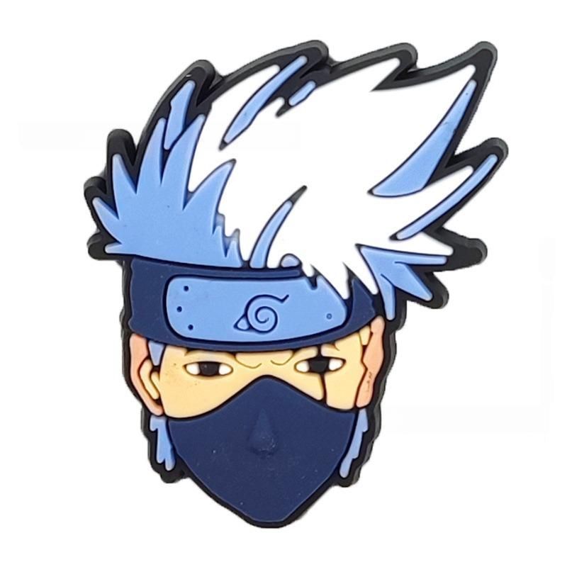 Set charm gắn dép cross NARUTO V4, Nút gắn phụ kiện sticker anime rang trí dép cross CROSS TREND