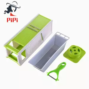 Máy cắt rau quả chức năng năm trong một Ulti Máy hủy tài liệu vuông bốn mặt Nhà bếp tại nhà Máy hủy tài liệu bảo vệ tay