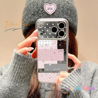 Ốp Lưng Cho IPhone 15 17 12 16 11 13 14 Pro Max 7 15 16 8 Plus XR XS MAX Ốp gương trang điểm hình mèo Pastel Kitty