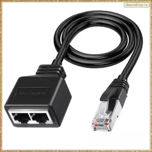LAN Ethernet Adaptador RJ45 Nam Đến 2 Nữ Bộ Chia RJ45 1 Đến 2 Cáp Chuyển Đổi Mạng LAN Ethernet